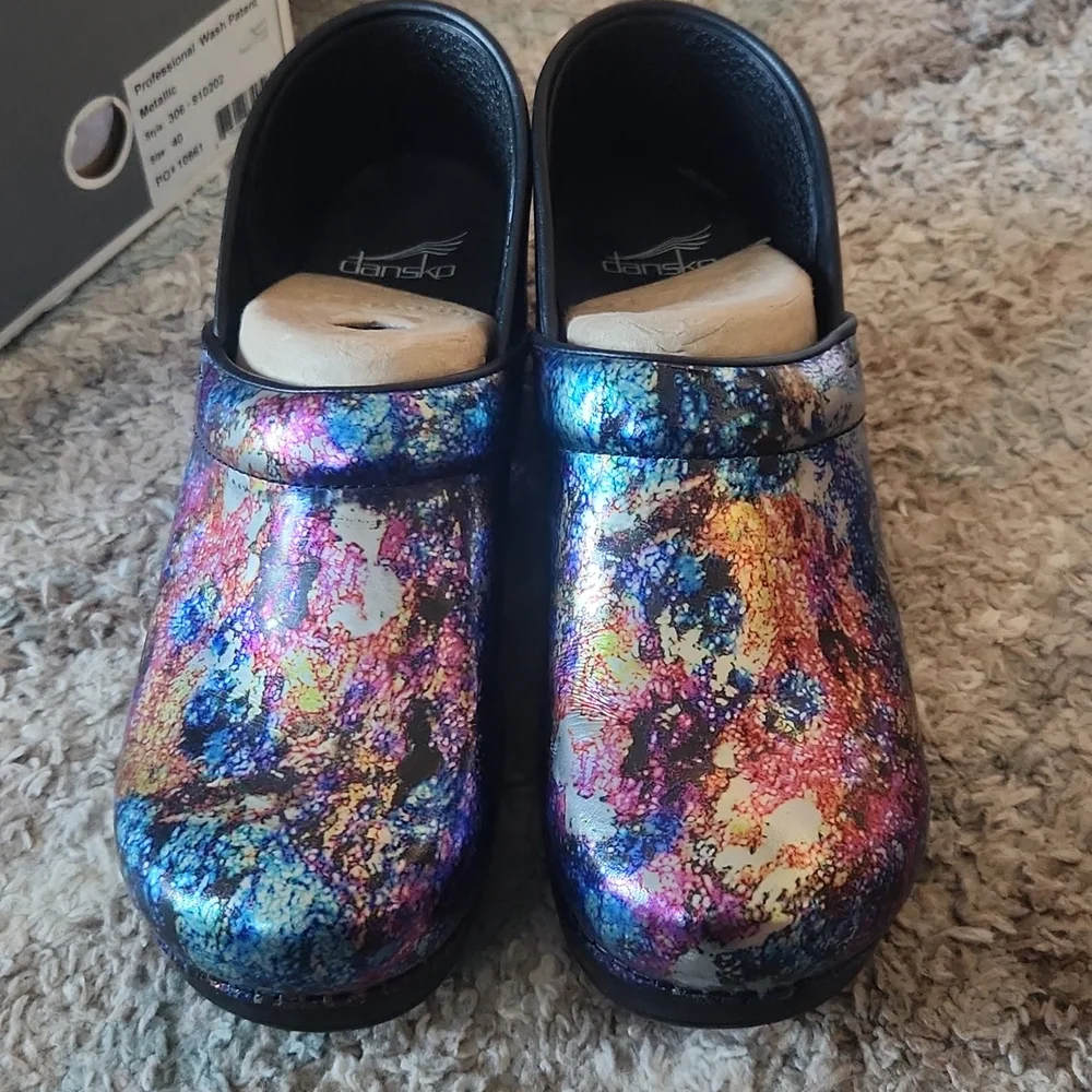 NWT!  Dansko Metallic clogs mules - Picture 9 of 10
